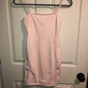 Blush mini bodycon dress